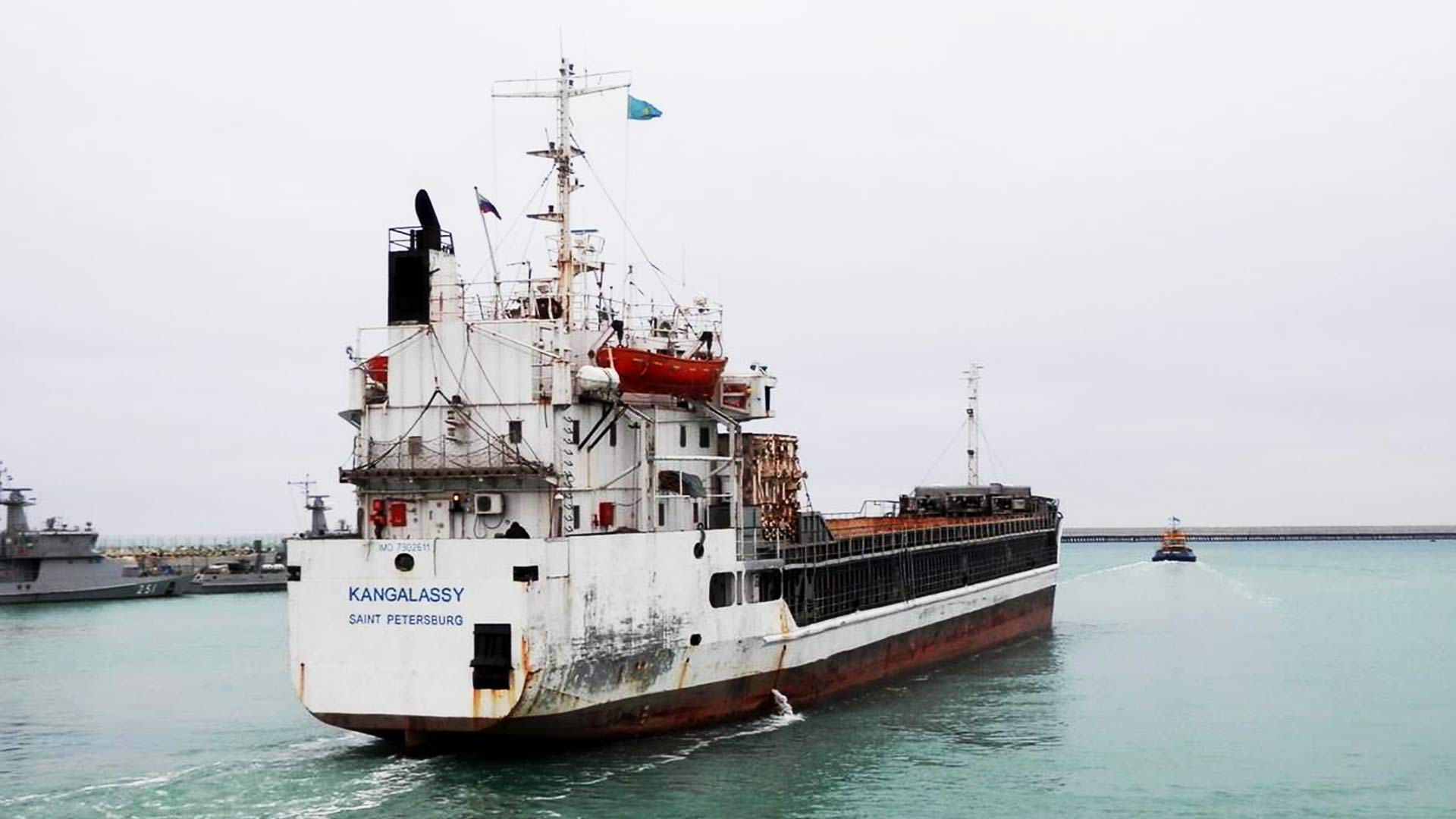 The holding’s new ship in the Caspian Sea